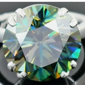 10 karats certified blue diamond ring solitaire size 8